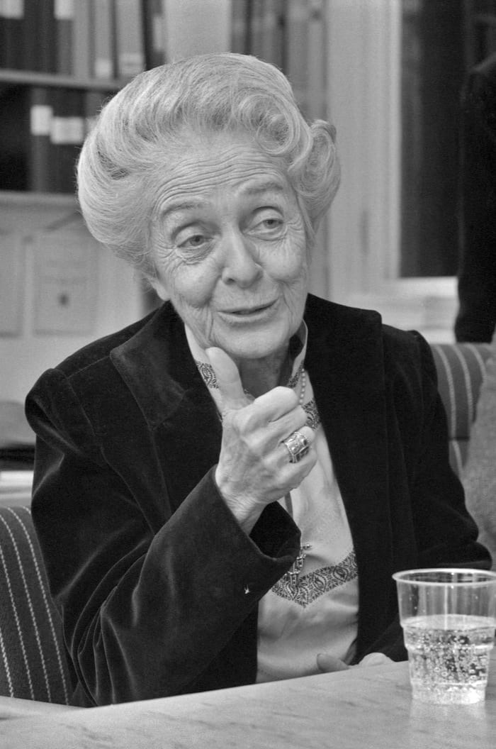 La scienziata Rita Levi-Montalcini, premio Nobel per la medicina