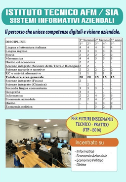 Brochure dell'offerta formativa, pagina 5: servizi e strutture